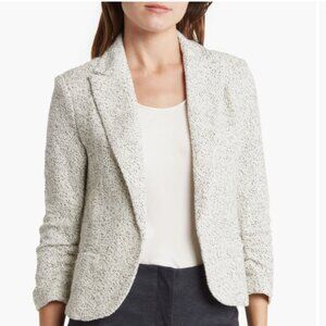 Amanda + Chelsea Three- Quarter Sleeve Scrunch Boucle` Blazer